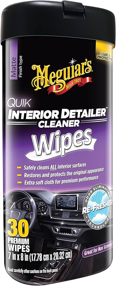  מגבונים  לניקוי פנימי Quik Interior Detailer Wipes  
